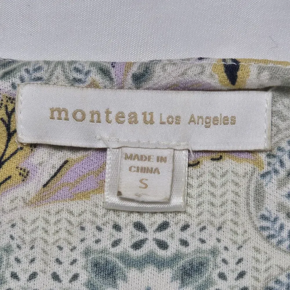 Monteau Los Angeles Summer Dress Size Small Multicolor
